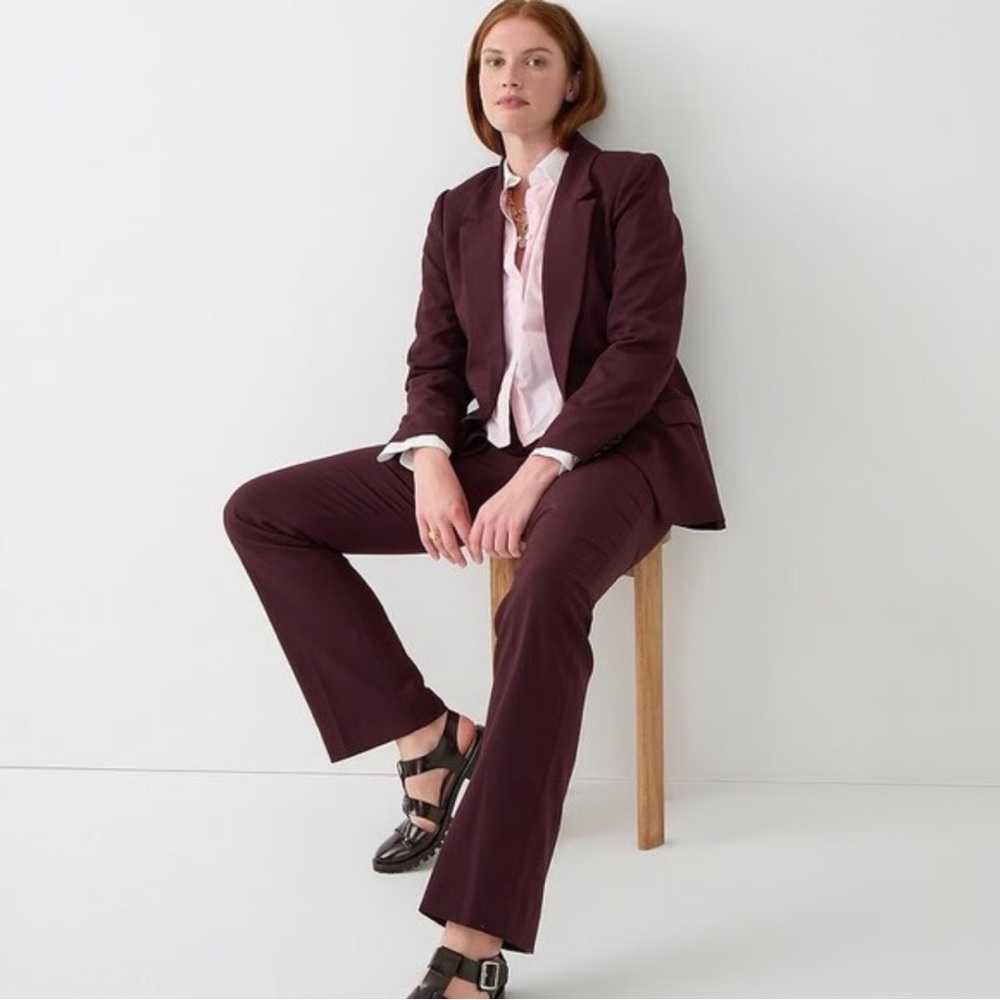 J. Crew Women's Maroon Willa Blazer